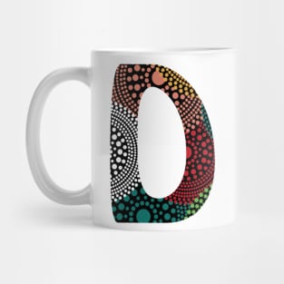 D Aboriginal letter Mug